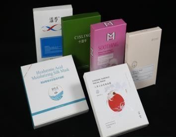 Προσαρμόσιμη λευκή θήκη βιγκανική ροζ μάσκα προσώπου με εκτύπωση και συσκευασία Prime Branded