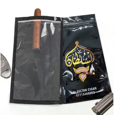 Gravnre εκτύπωση Stand Up Pouch Custom Zip Lock τσάντες πούρων για ενυδατικά πούρα