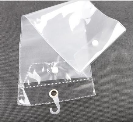 Διαφανής PVC τσάντα hair extension πλαστική συσκευασία με λογότυπο προσαρμοσμένο για καλλυντικά
