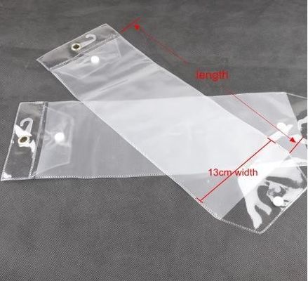 Διαφανής PVC τσάντα hair extension πλαστική συσκευασία με λογότυπο προσαρμοσμένο για καλλυντικά