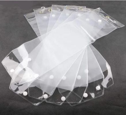 Διαφανής PVC τσάντα hair extension πλαστική συσκευασία με λογότυπο προσαρμοσμένο για καλλυντικά