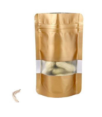 Ματ φινίρισμα Συσκευή Ziplock για αποξηραμένα φρούτα Stand Up Pouch Kraft Bag