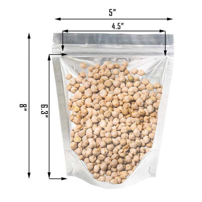 Προσαρμοσμένη Stand Up Foil Polybag Τροφική συσκευασία με παράθυρο για συσκευασία τροφίμων