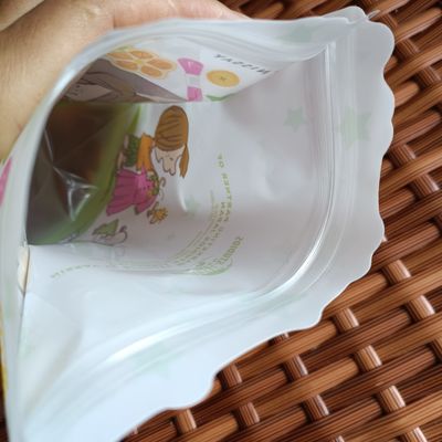 Τροφικό υλικό Zip Lock Θερμική σφραγίδα σάκοι Stand Up Διαφανής σακούλα πλαστική συσκευασία