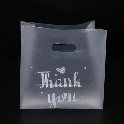 Προσαρμοσμένο Eco Friendly Tote Bag THANKYOU πλαστική τσάντα με πάχος 50-200microns