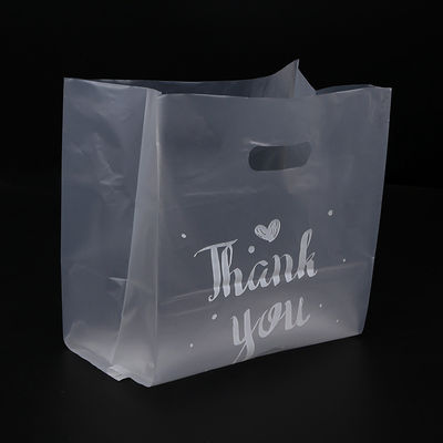Προσαρμοσμένο Eco Friendly Tote Bag THANKYOU πλαστική τσάντα με πάχος 50-200microns