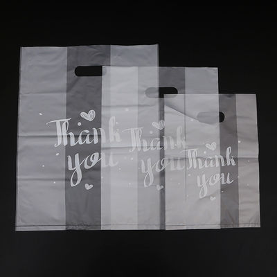 Προσαρμοσμένο Eco Friendly Tote Bag THANKYOU πλαστική τσάντα με πάχος 50-200microns