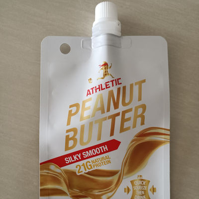 0.15MM πάχος Καφέ Mylar 90g Αλουμινίου Foil Spout Pouch για συσκευασία πουρέ φρούτων