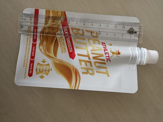 0.15MM πάχος Καφέ Mylar 90g Αλουμινίου Foil Spout Pouch για συσκευασία πουρέ φρούτων