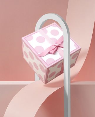 Εκτυπωμένο Deluxe Square Gift Box με καραμέλα και εκτύπωση λουλουδιών