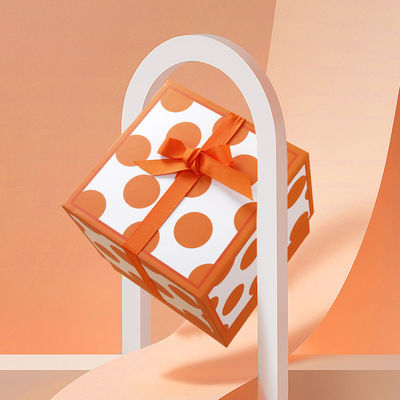 Εκτυπωμένο Deluxe Square Gift Box με καραμέλα και εκτύπωση λουλουδιών