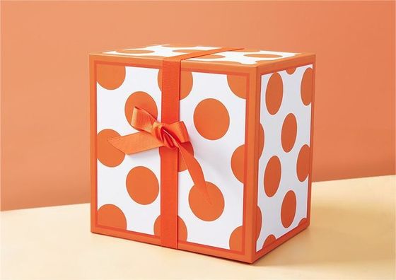 Εκτυπωμένο Deluxe Square Gift Box με καραμέλα και εκτύπωση λουλουδιών