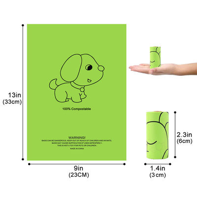 Μονάδα Roll Pet Dog Cat POP πλαστική σακούλα απορριμμάτων αποσυναρμολογήσιμη για πράσινα και υγιεινά υλικά