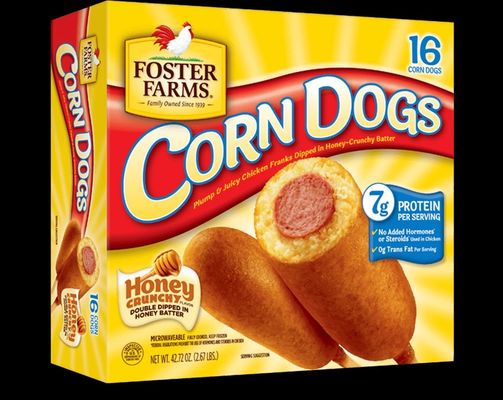 Προσαρμοσμένη εκτύπωση χειρισμός Corndog κουτί για φιλική προς το περιβάλλον συσκευασία τροφίμων
