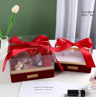 Χάρτινο κουτί συσκευασίας δώρων για κεριά Custom Logo Luxury διαφανές ακρυλικό κουτί αποθήκευσης