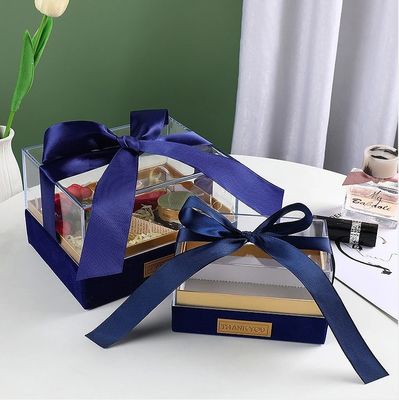Χάρτινο κουτί συσκευασίας δώρων για κεριά Custom Logo Luxury διαφανές ακρυλικό κουτί αποθήκευσης
