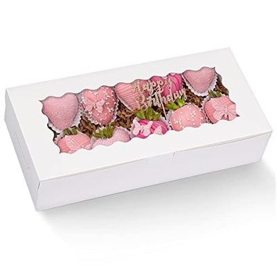 10 12 ιντσών ψηλό τυρί κέικ cupcake χαρτί κουτί αρτοποιίας με καθαρό παράθυρο