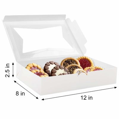10 12 ιντσών ψηλό τυρί κέικ cupcake χαρτί κουτί αρτοποιίας με καθαρό παράθυρο