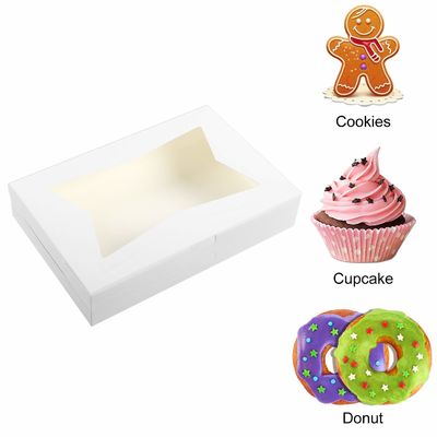 10 12 ιντσών ψηλό τυρί κέικ cupcake χαρτί κουτί αρτοποιίας με καθαρό παράθυρο