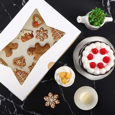 10 12 ιντσών ψηλό τυρί κέικ cupcake χαρτί κουτί αρτοποιίας με καθαρό παράθυρο