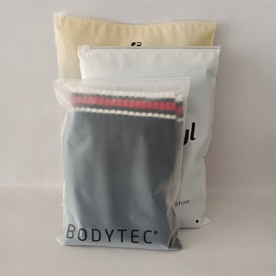 Προσαρμόστε οποιοδήποτε χρώμα υγρασία Proof Polybags για παπούτσια και ρούχα παγωμένο τσάντα φερμουάρ