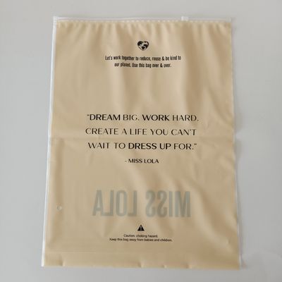 Τυπογραφία με βαφή φερμουάρ πλαστική σακούλα για συσκευασία ενδυμάτων Προσαρμοσμένο λογότυπο και αδιάβροχο