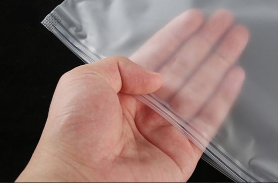 PE πλαστικό Zipper Top Clear Logo Frosted Ziplock σακούλες για προσαρμοσμένη συσκευασία ρούχων