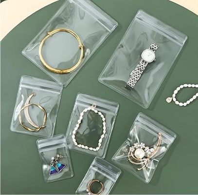 Προσαρμοσμένο τυπωμένο λογότυπο πλαστική τσάντα κλειδαριού φερμουάρ για κοσμήματα τσάντα κολιέ φερμουάρ τσάντα φερμουάρ