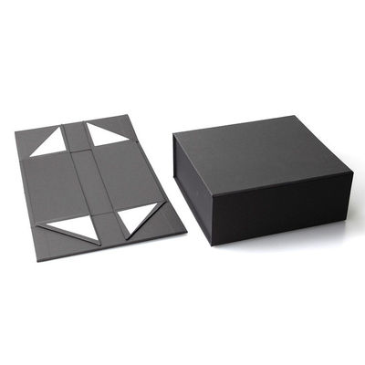 Φλαπ Custom Matte Black Luxury Foldable Hard Paper Μαγνητικό Κλειδί Κουτί Δώρων για Δώρα